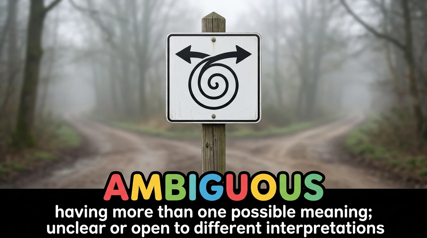 English Illustration for ambiguous